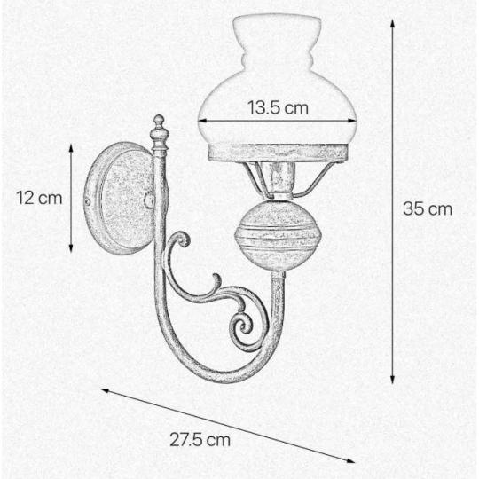 klasszikus rez lampa vintage paraszthaz lampa vilagitas klasszikus mediterran rusztikus antikolt loft konyha nappali haloszoba falikar uvegburas balaton videki hangulatu lampa lameridiana lakberendezesi aruhaz.jpg